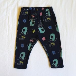 babyGap navy blue mermaids cropped leggings 18 months baby girl